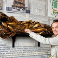 Tony touching the arm of Everard 't Serclaes to ensure that he returns to Brussels